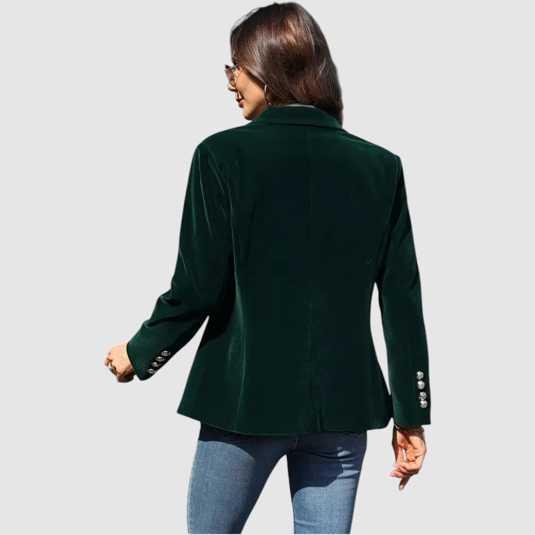 Natálie – Elegant Velvet Blazer