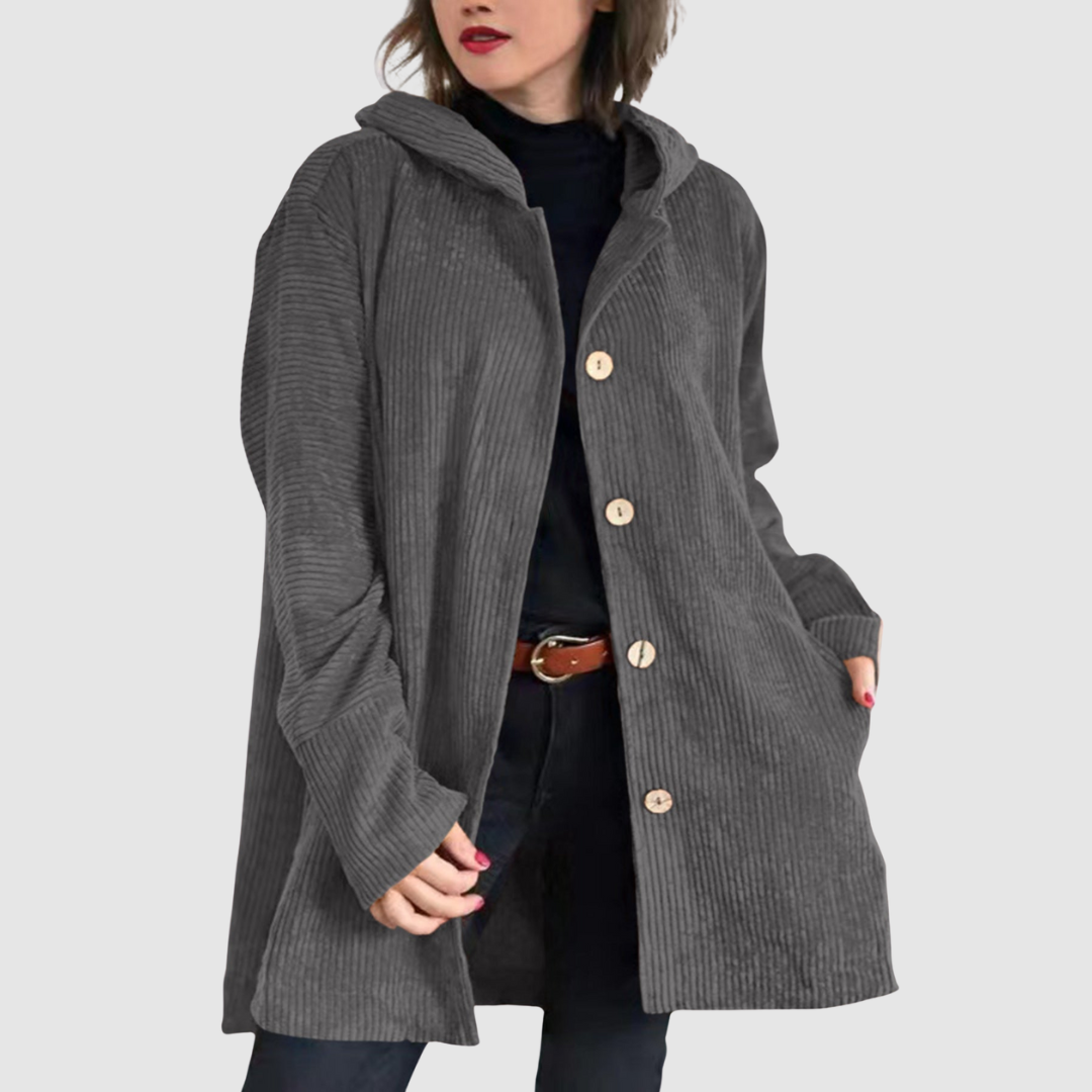 Stella – Velvet Hooded Jacket