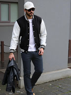 Men's College Style Baseball Jacket