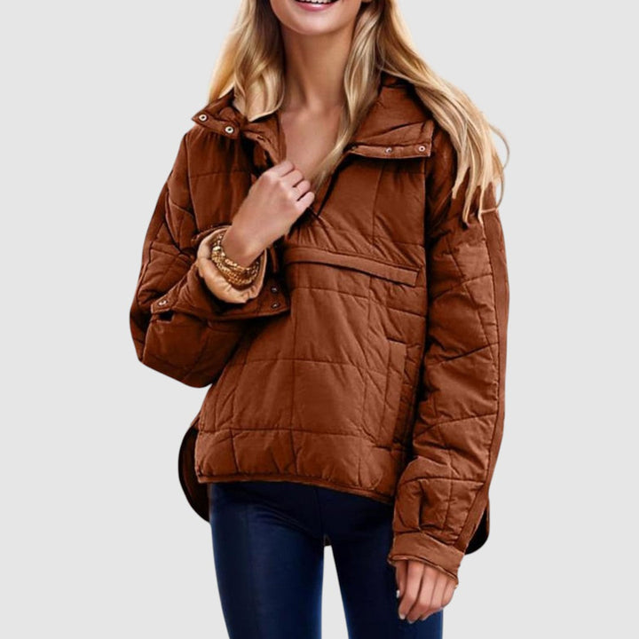 Anežka – Oversized Quilted Hooded Jacket