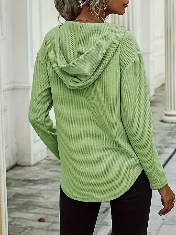 Calla Waffle Knit Hoodie