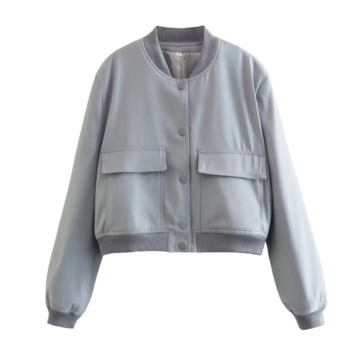 Amari Crop Bomber Jacket