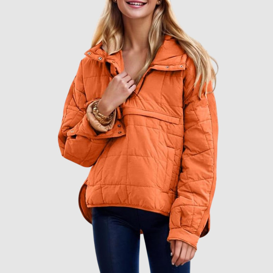 Anežka – Oversized Quilted Hooded Jacket