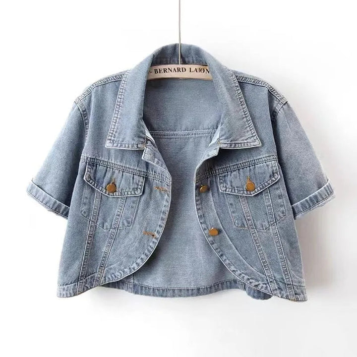 Essence Cropped Denim Jacket