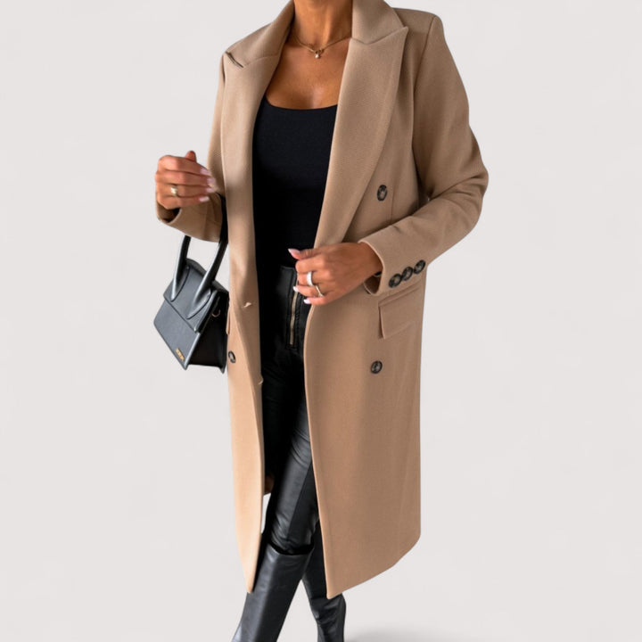 Purificación™ | Classic Double-Breasted Coat