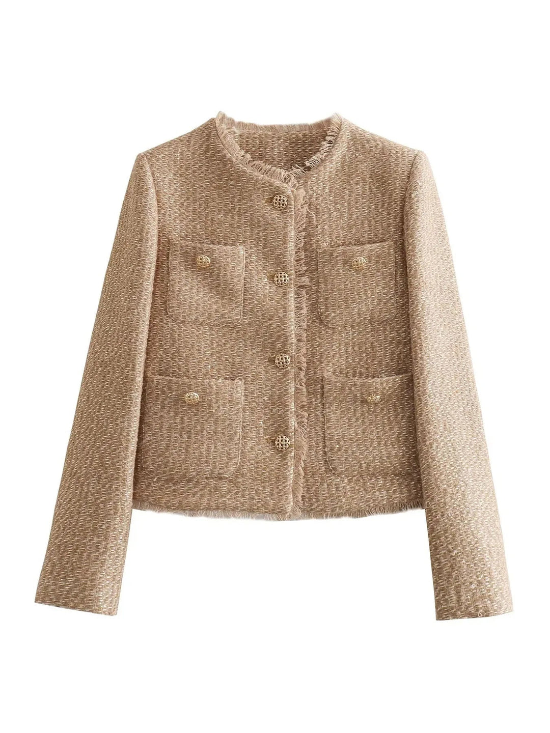 Adriana™ | Beige Jacket with Pockets