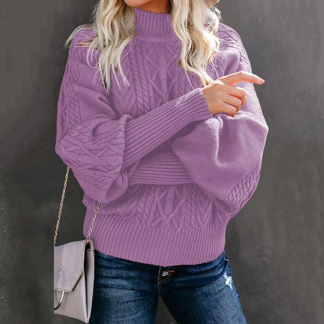 Serene Diamond Knit Pullover