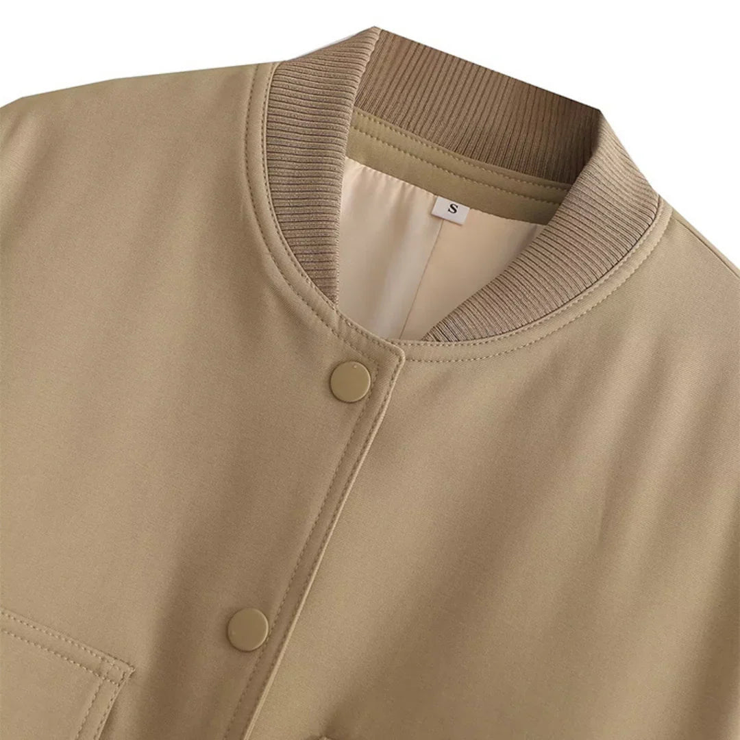 Amari Crop Bomber Jacket
