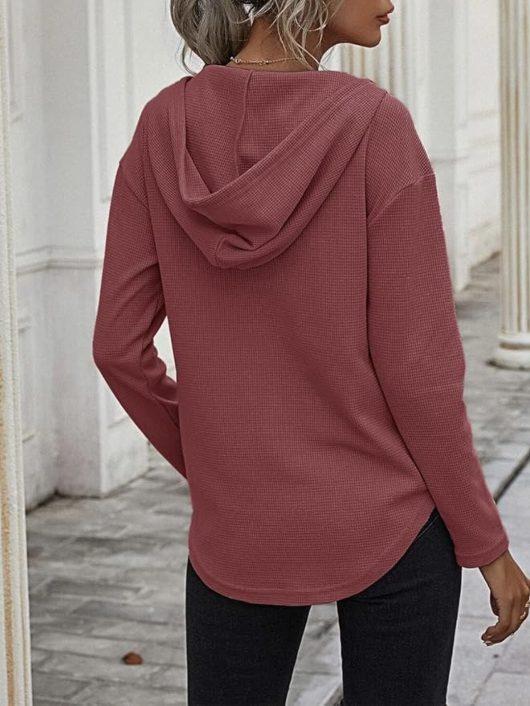 Calla Waffle Knit Hoodie