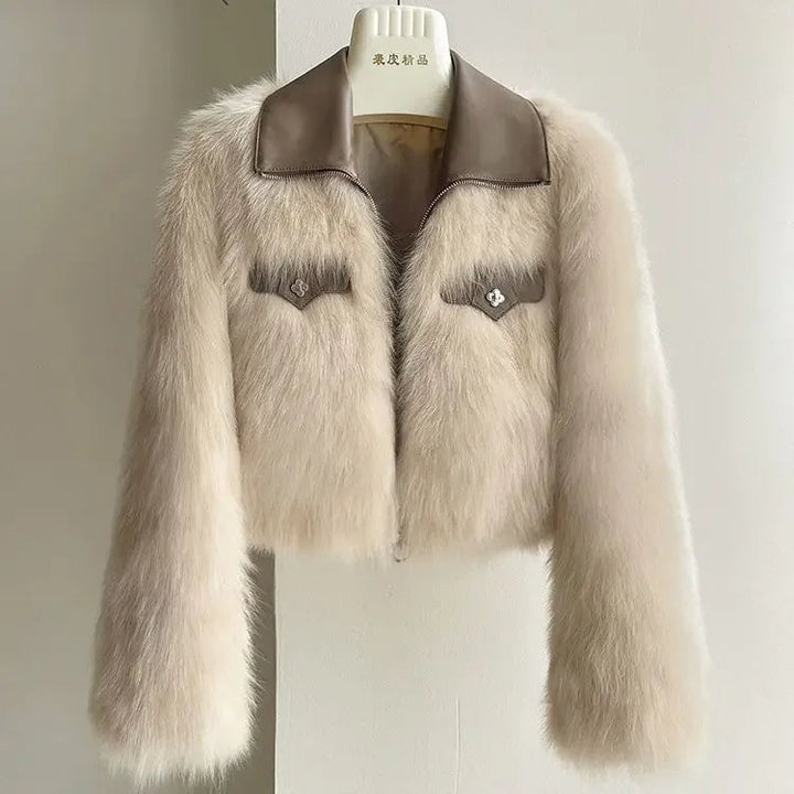 Heiress Faux Fur Cropped Jacket