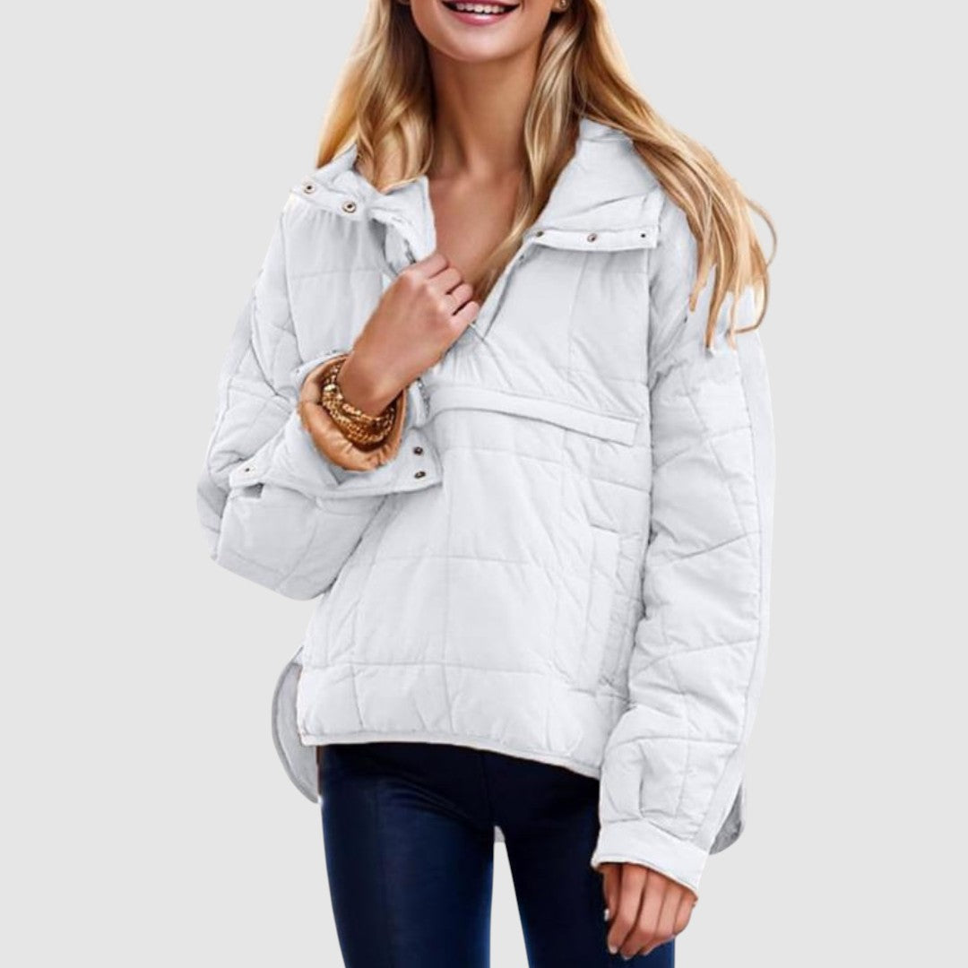 Anežka – Oversized Quilted Hooded Jacket