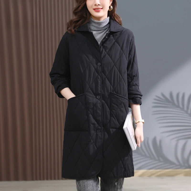 Le Marais Diamond-Quilt Coat