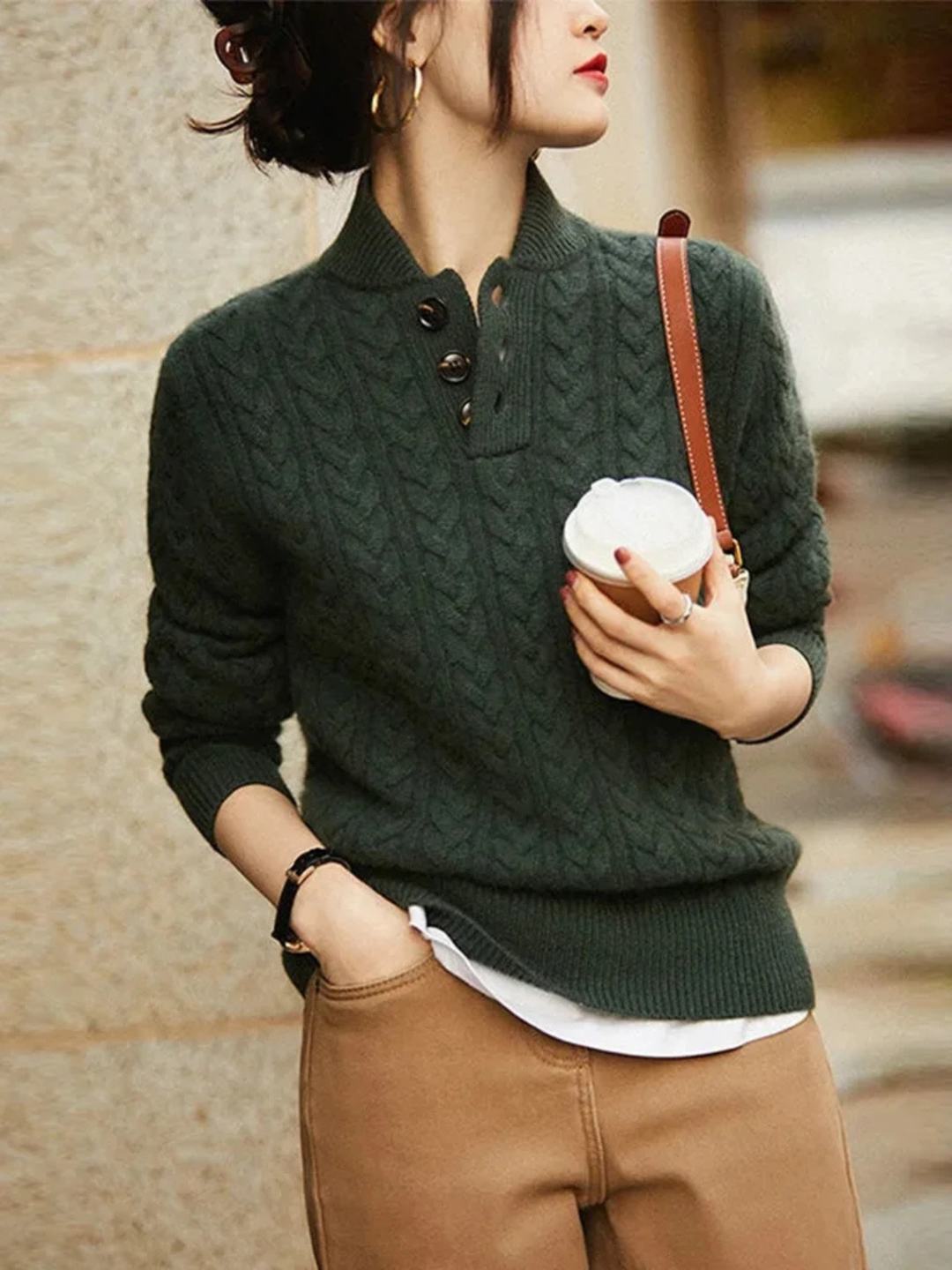 Aveline Cable-Knit Pullover