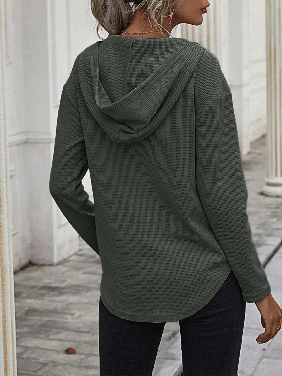 Calla Waffle Knit Hoodie