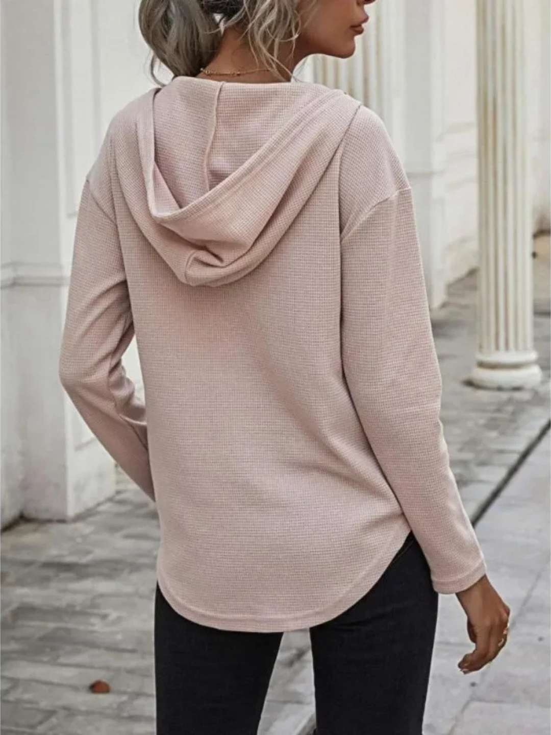 Calla Waffle Knit Hoodie