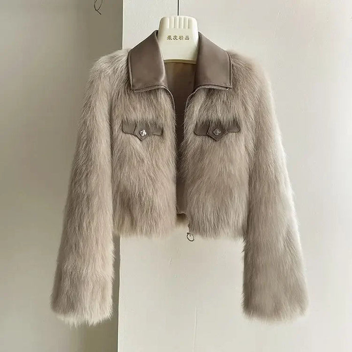 Heiress Faux Fur Cropped Jacket