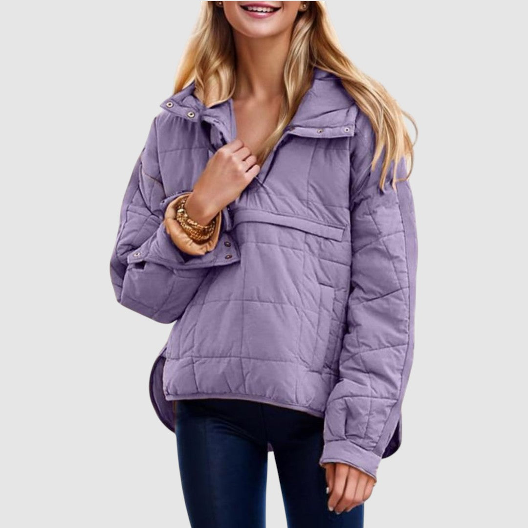 Anežka – Oversized Quilted Hooded Jacket