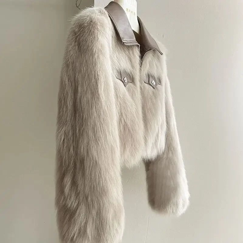 Heiress Faux Fur Cropped Jacket
