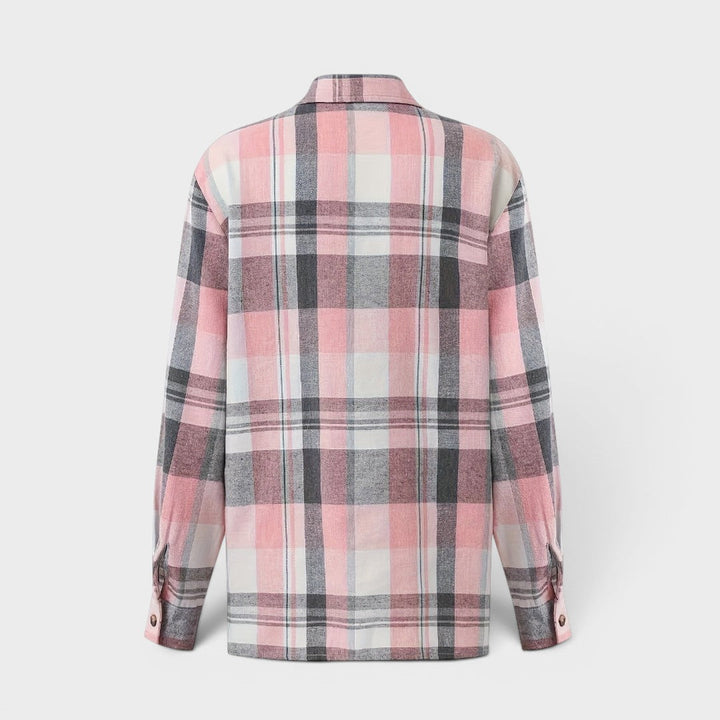 Hortensia™ | Long-Sleeve Check Shirt