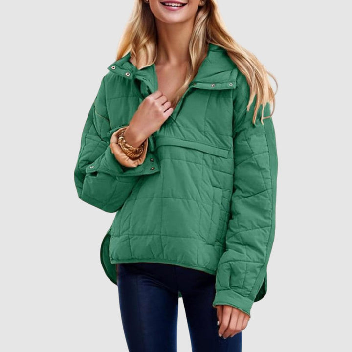 Anežka – Oversized Quilted Hooded Jacket
