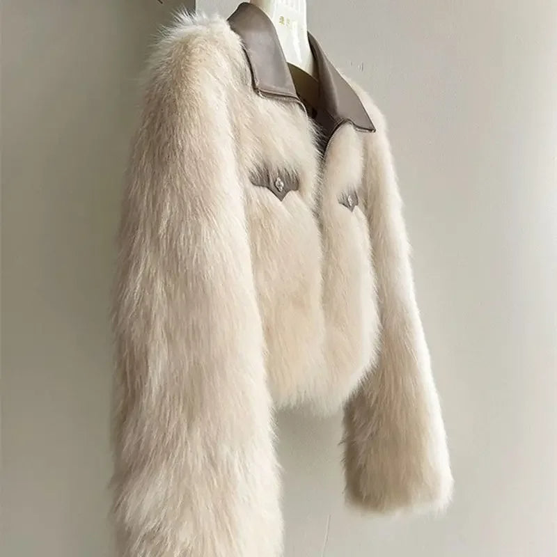 Heiress Faux Fur Cropped Jacket