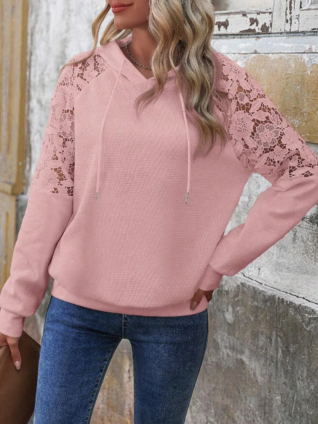 Serenity Floral Laced Hoodie
