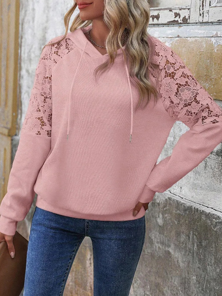 Serenity Floral Laced Hoodie