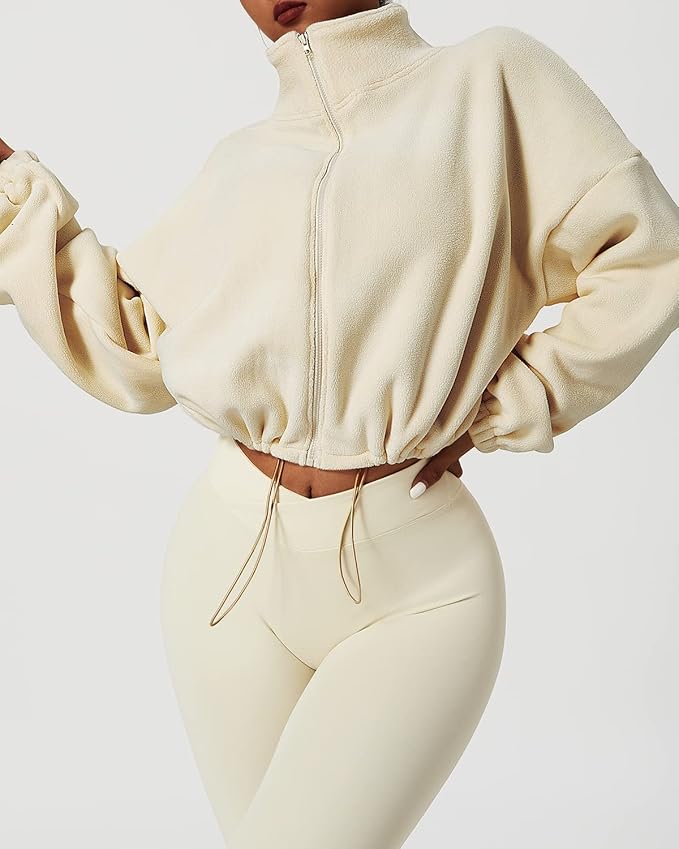 Forma Fleece Cropped Zip-Up
