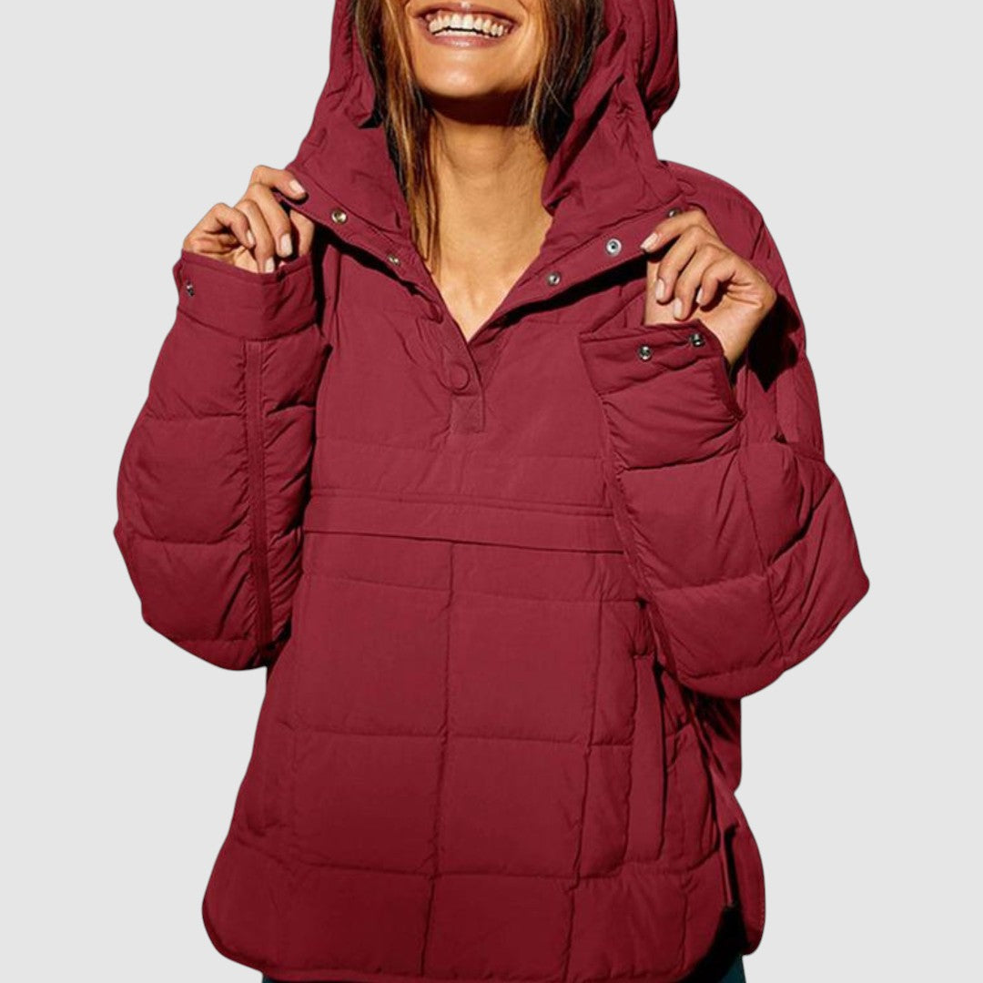 Anežka – Oversized Quilted Hooded Jacket