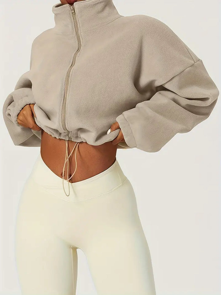 Forma Fleece Cropped Zip-Up