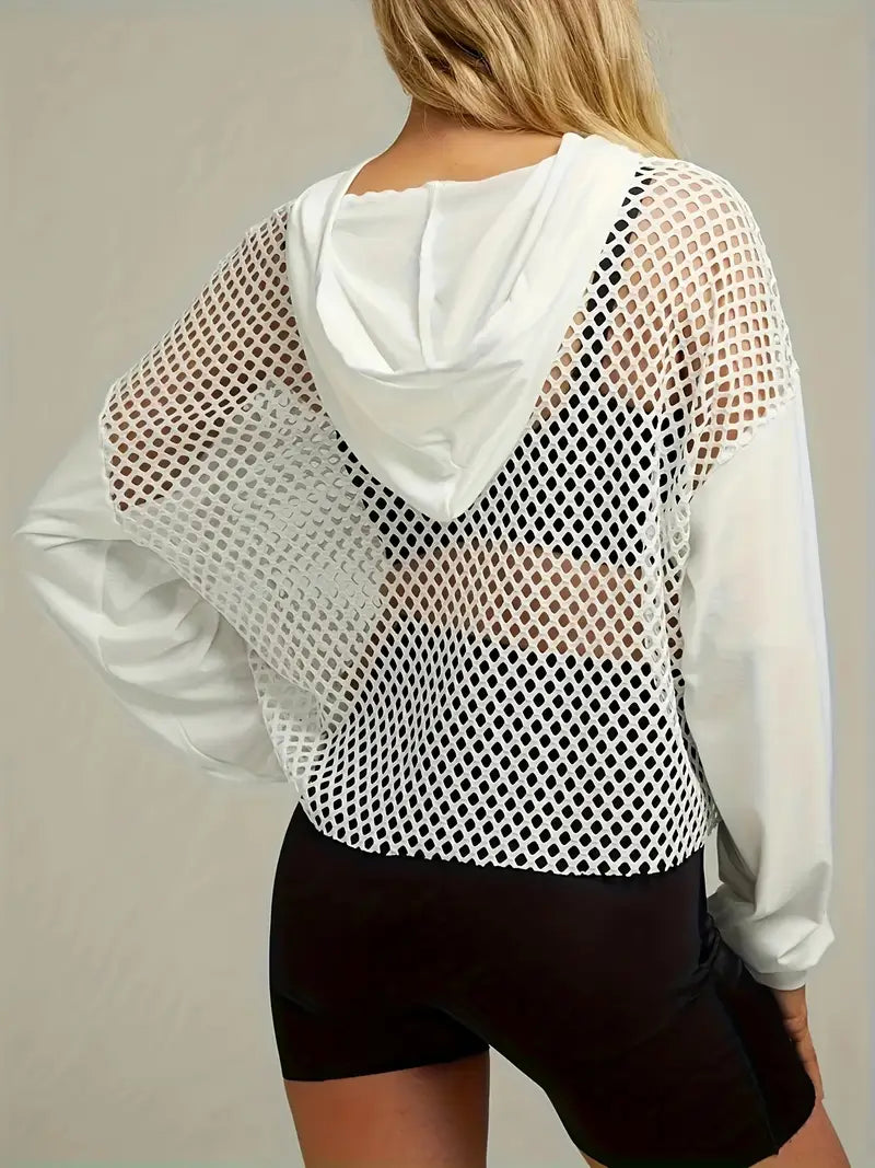 Mesh-Theory Netted Hoodie