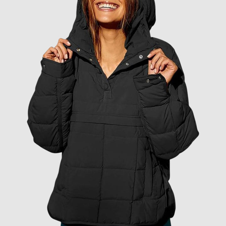 Anežka – Oversized Quilted Hooded Jacket