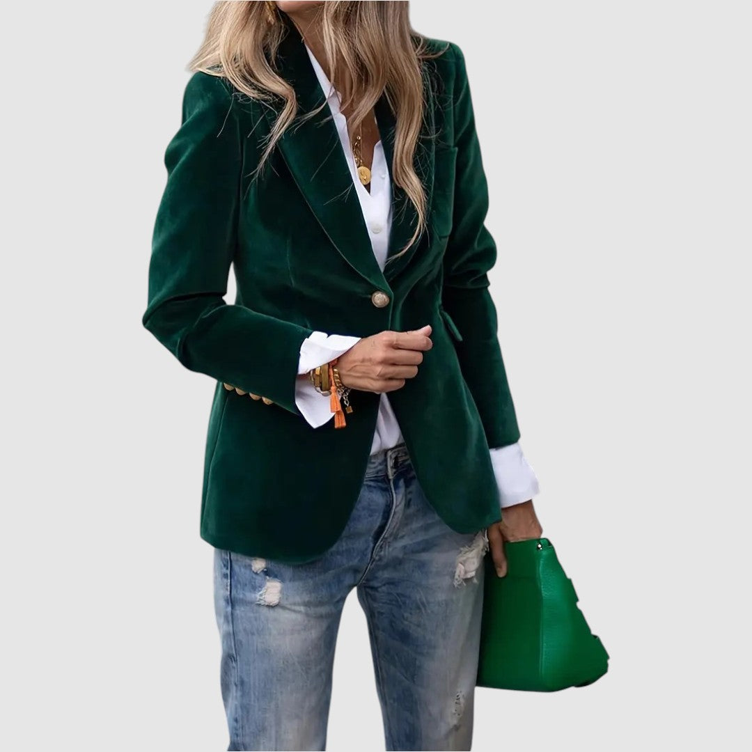 Natálie – Elegant Velvet Blazer