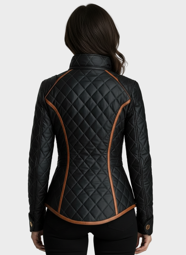 Lillian – Diamond Quilted Down Jacket
