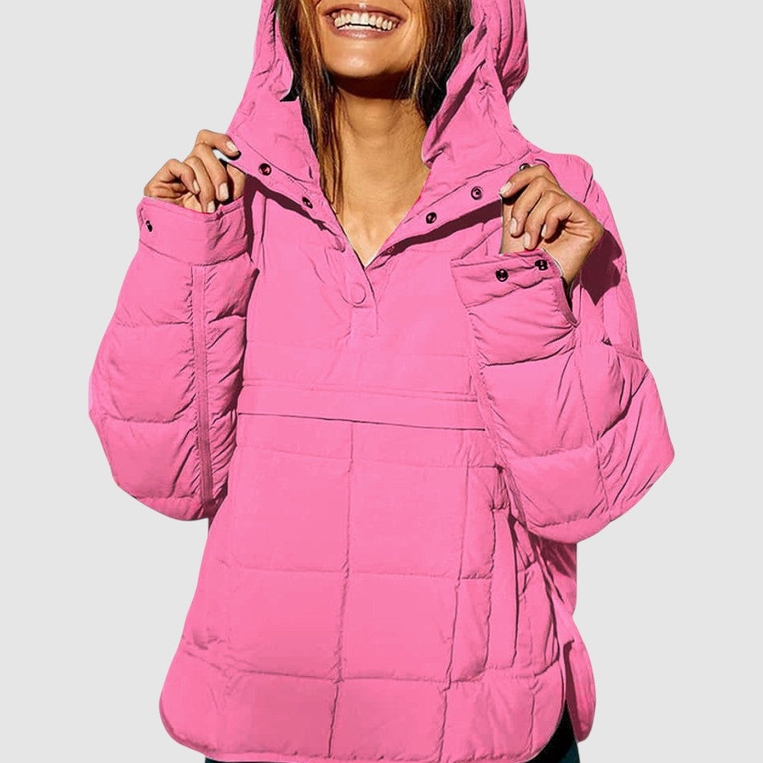 Anežka – Oversized Quilted Hooded Jacket