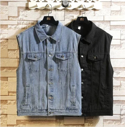 Rogue Hooded Denim Vest