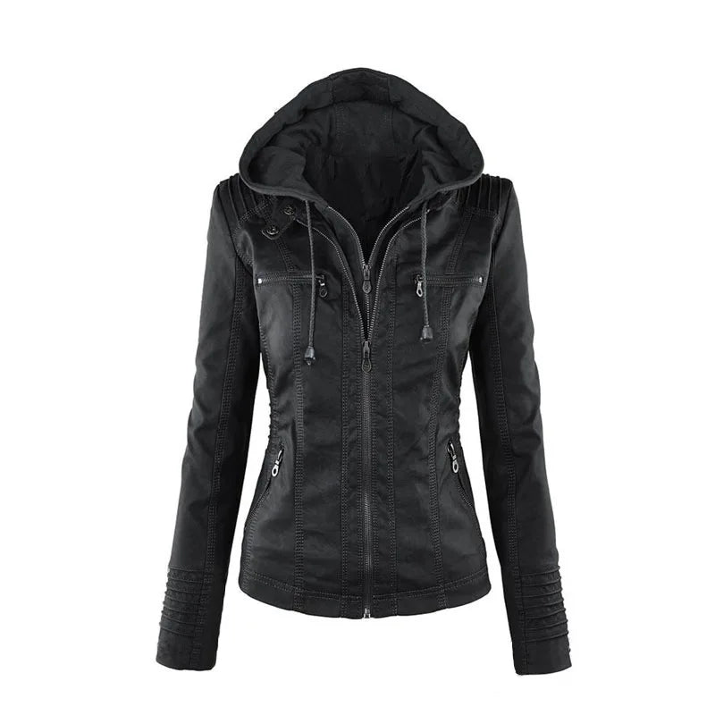 Flora™ | Faux Leather Jacket