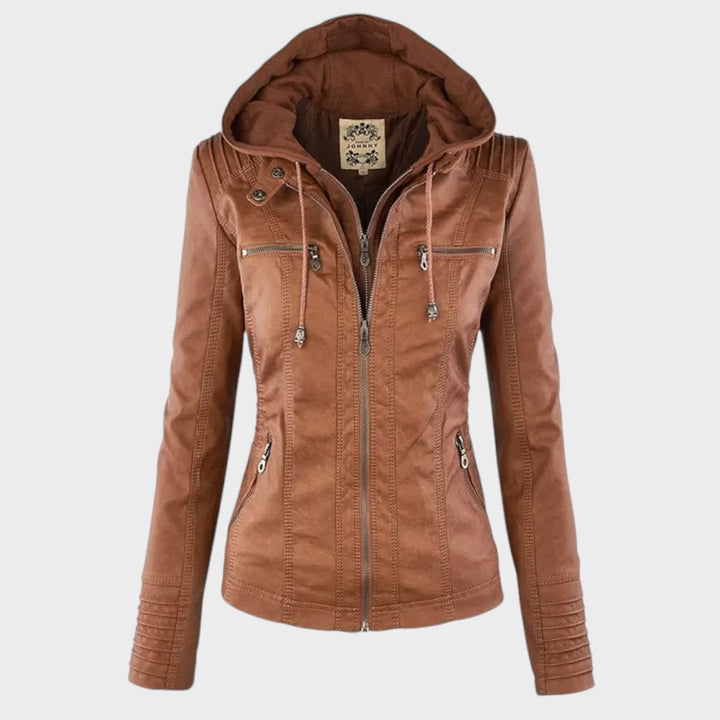 Flora™ | Faux Leather Jacket