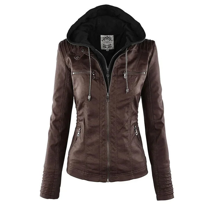 Flora™ | Faux Leather Jacket