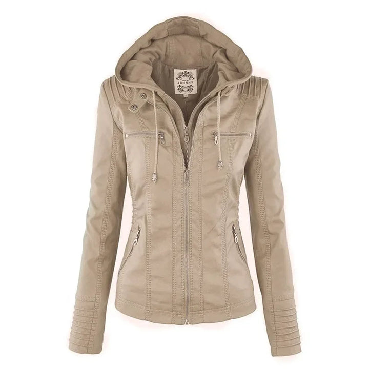 Flora™ | Faux Leather Jacket