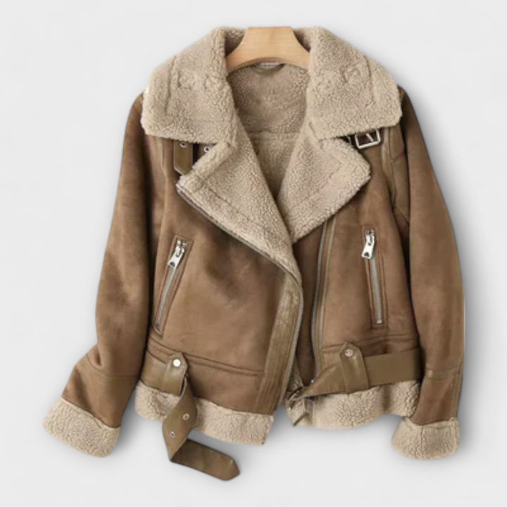 Catarina – Δερμάτινο Bomber Jacket