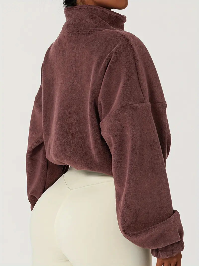 Forma Fleece Cropped Zip-Up