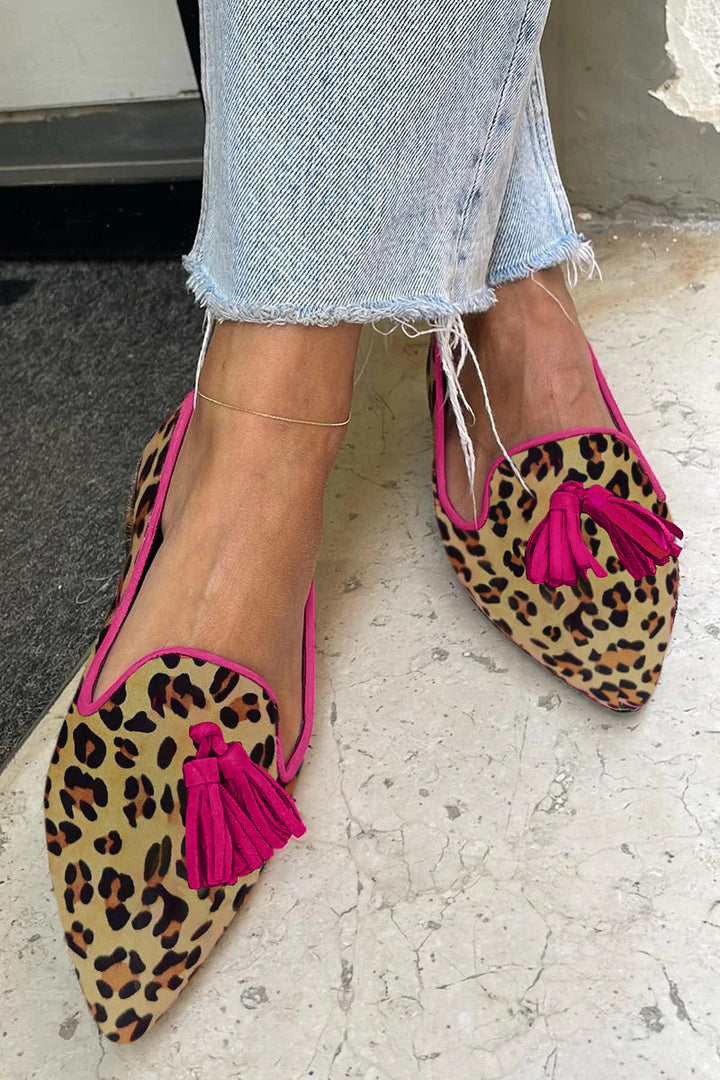 Asma™ - Leopard print flat shoes