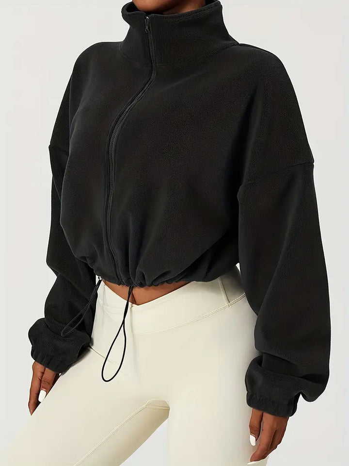 Forma Fleece Cropped Zip-Up