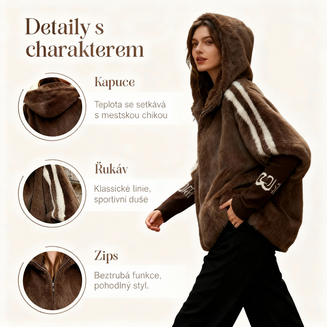 Karolína – Comfortable Hooded Coat