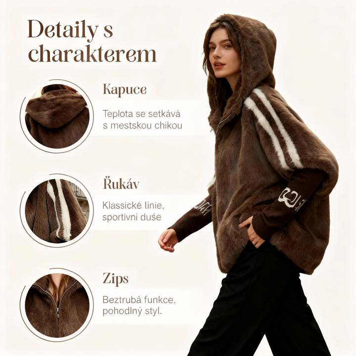 Karolína – Comfortable Hooded Coat