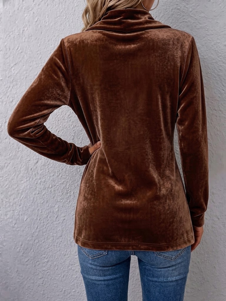 Avery | Vintage Button-Accent Long Sleeve Open-Front Jacket