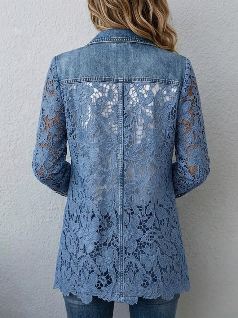 Harper | Lace Insert Jacket