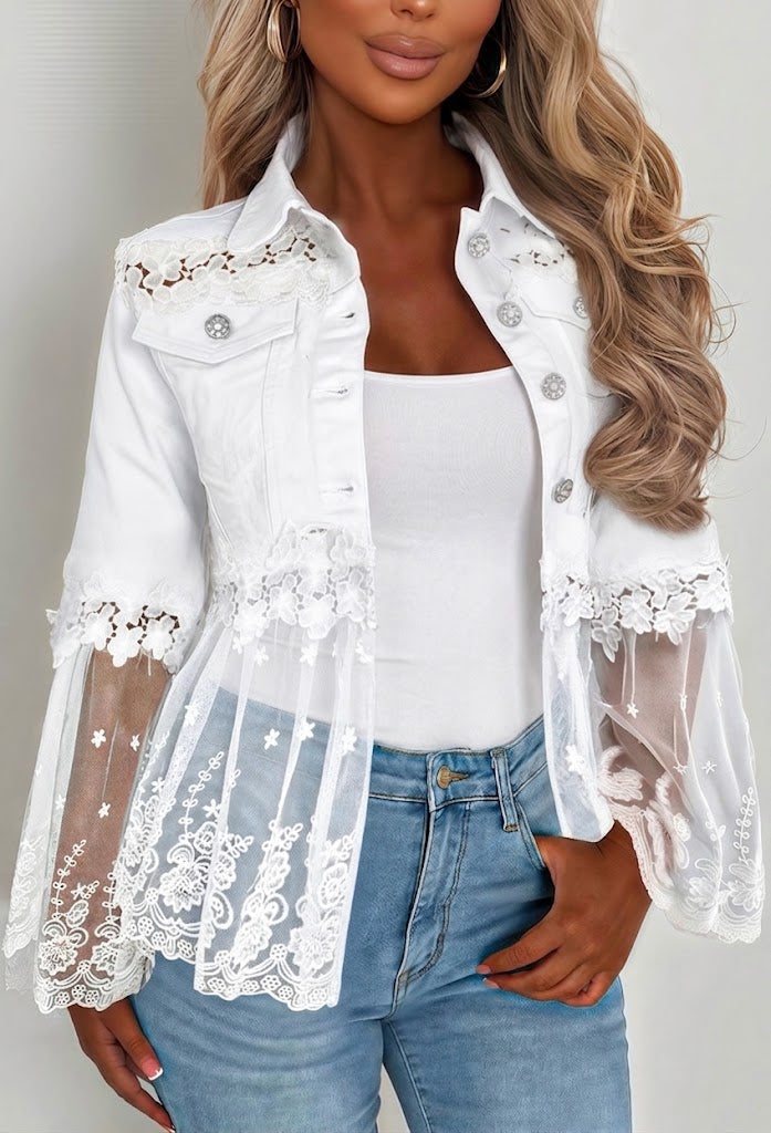 Addison | Lace Insert Jacket