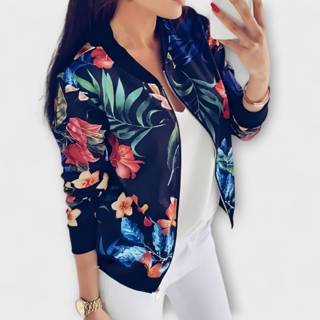Margarita™ | Floral Print Bomber Jacket